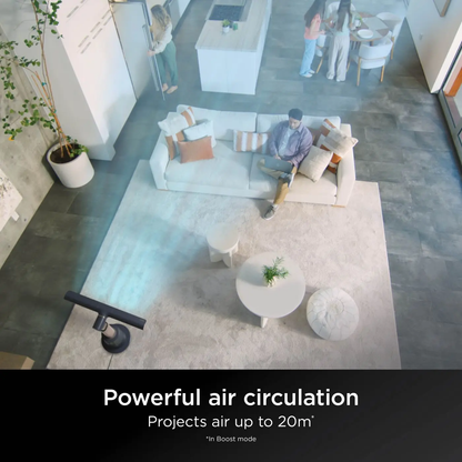 TurboBlade Bladeless Tower Fan – 20m Airflow, 10 Speeds, 180° Oscillation & Remote
