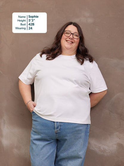 Adele Relaxed Tee - White