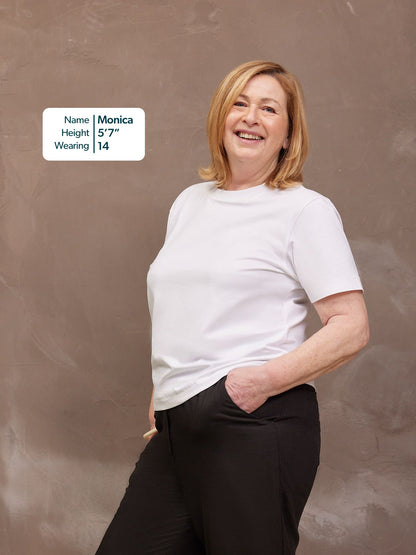 Adele Relaxed Tee - White