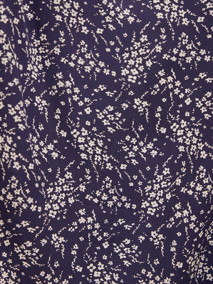 Ashleigh Shirt Dress - Navy Floral Print