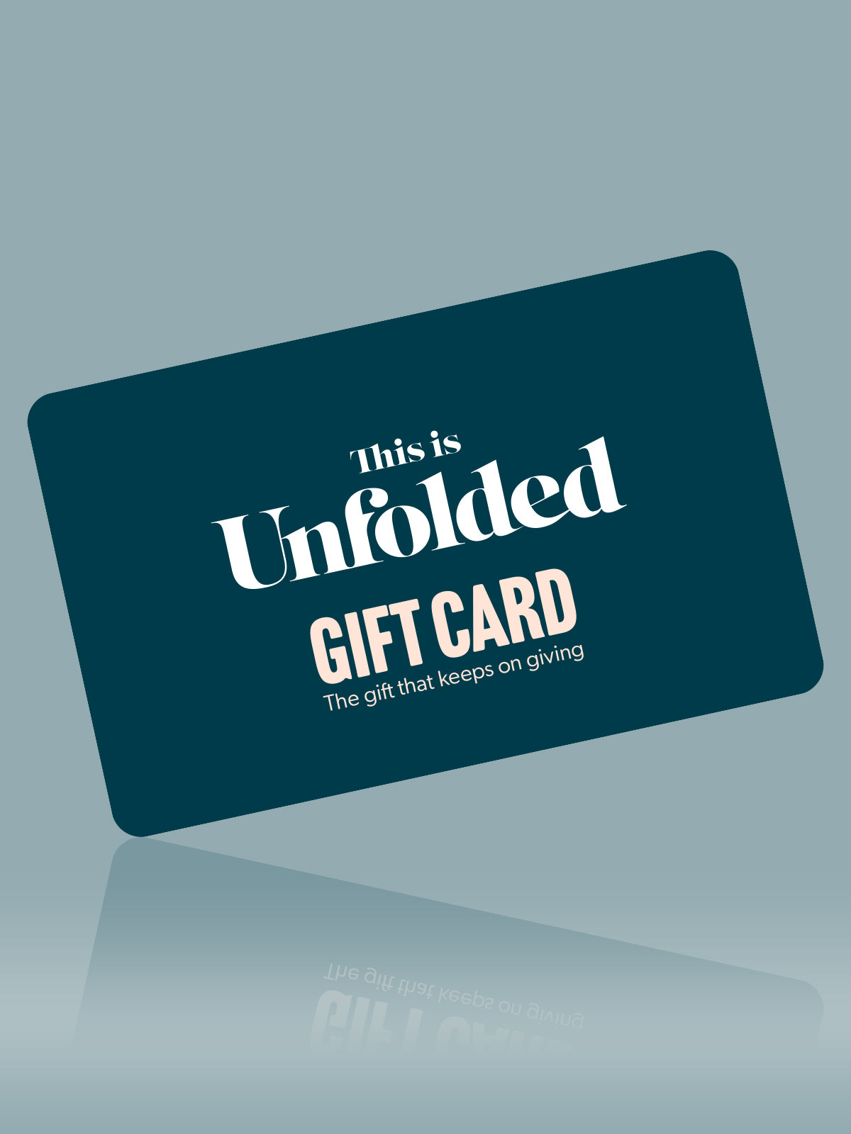Unfolded Gift Card