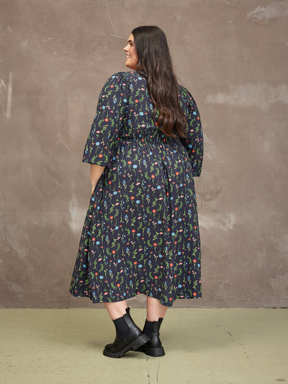 Maddie Dress - Black Floral
