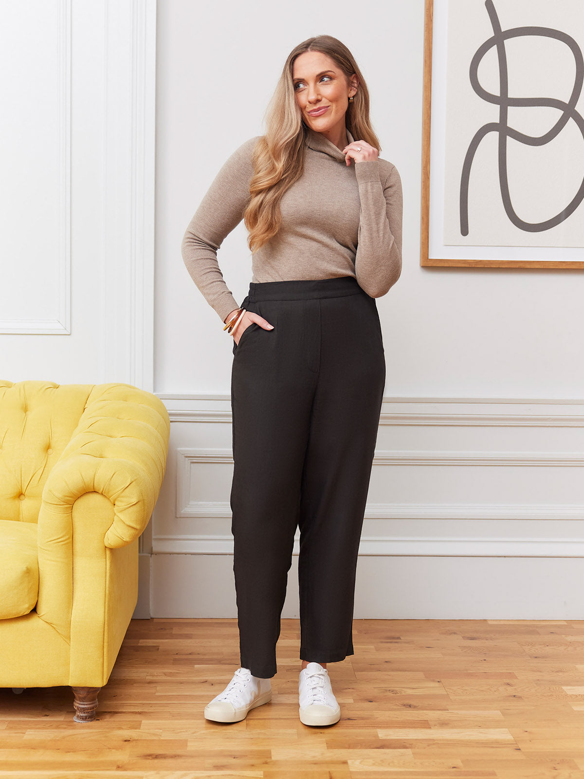 Viv Straight Leg Trouser - Black