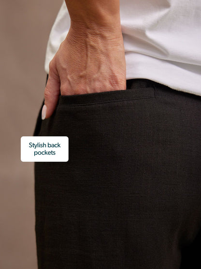 Viv Straight Leg Trouser - Black