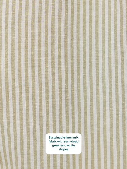 Diana Stripe Dress - Green & White