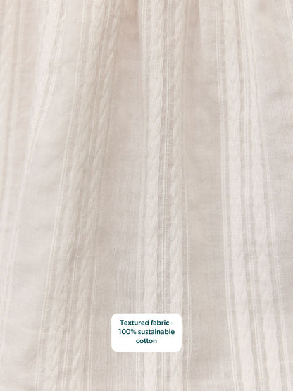 Edith Textured Relaxed Top - White